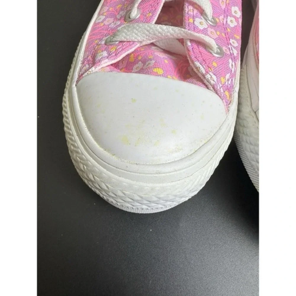 Converse CTAS‎ Ox Peony Pink Floral Sneakers Child Girls US 6 JS
